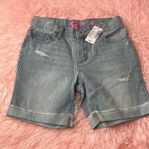 Girls jean shorts NWT